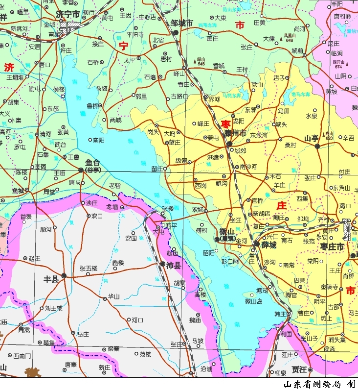 南四湖+地理位置