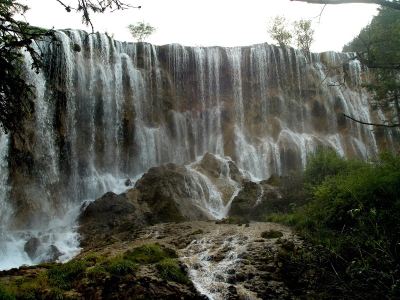 1九寨沟珍珠滩瀑布