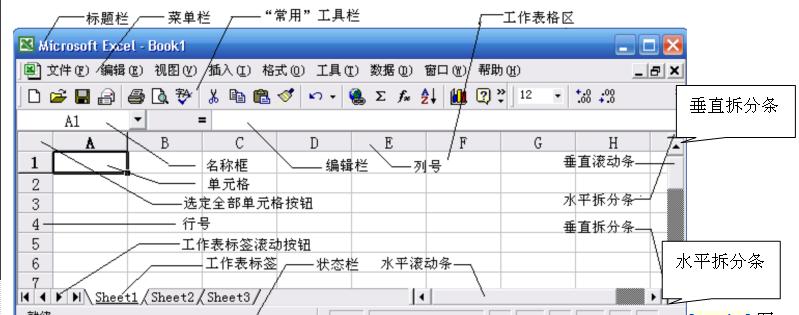 microsoft excel 2003图片