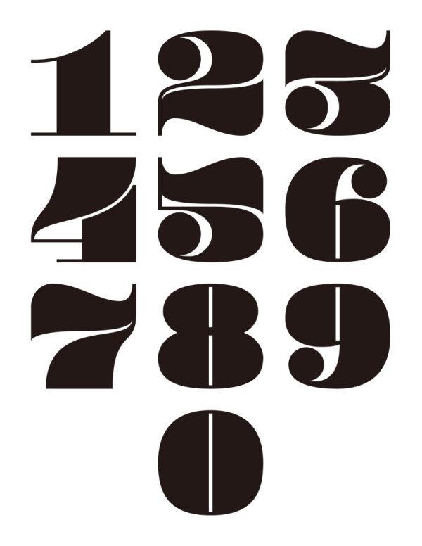阿拉伯数字设计_阿拉伯数字设计素材_阿拉伯数字艺术字体