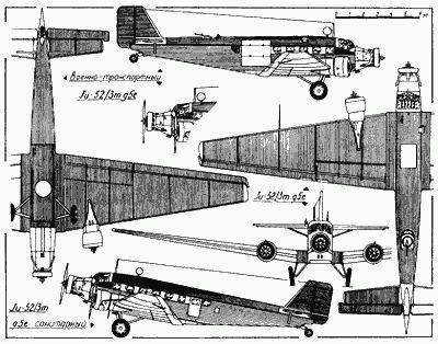 ju-52/3m g7e运输机