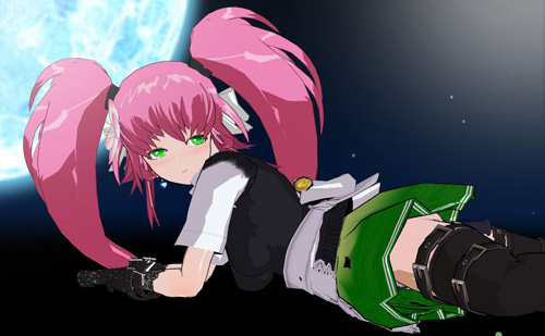 3d定制少女图片