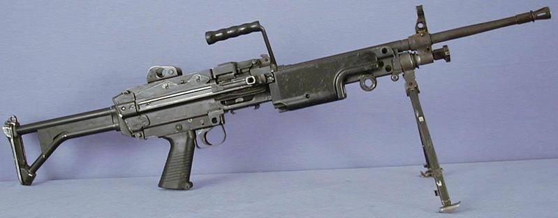比利时fn米尼米556mm机枪